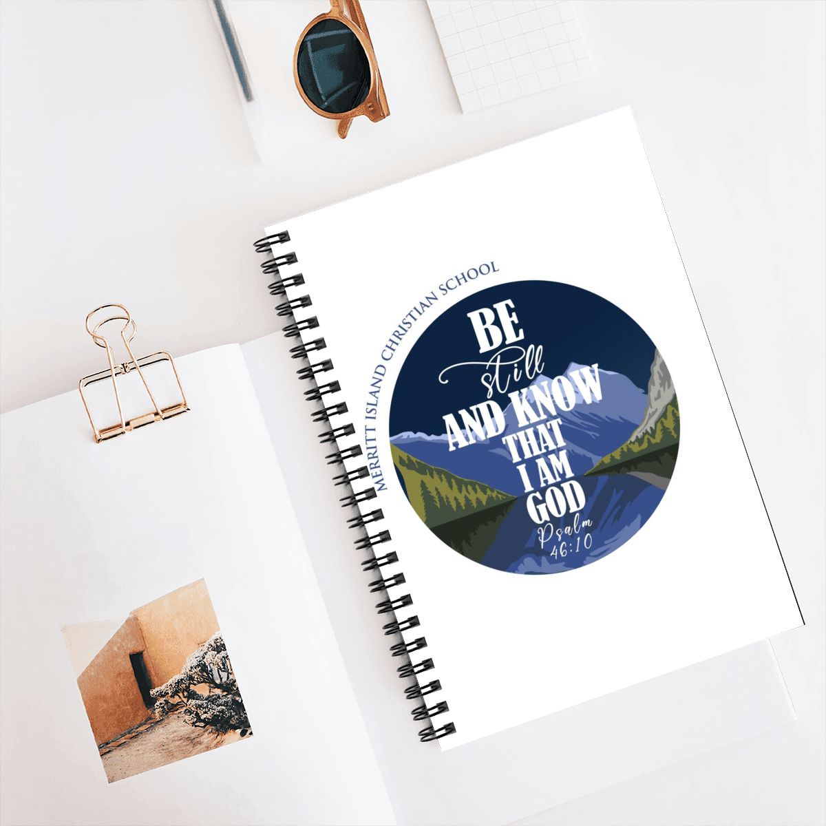 “Be Still and Know” Spiral Notebook – Psalm 46:10