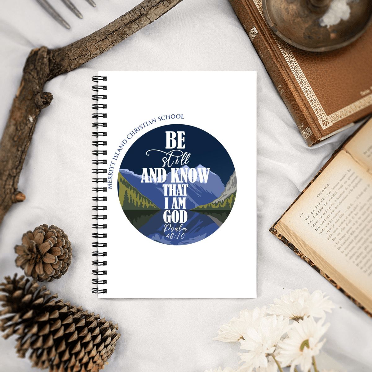 “Be Still and Know” Spiral Notebook – Psalm 46:10