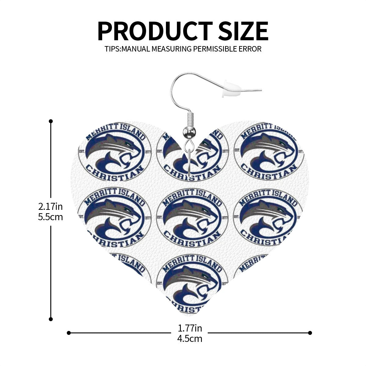 Heart Shape MIC Cougar Earrings