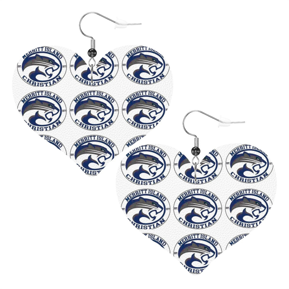 Heart Shape MIC Cougar Earrings