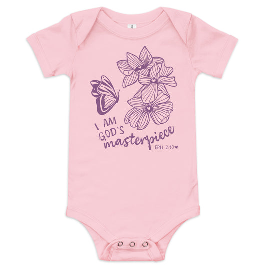 I Am God's Masterpiece Onesie