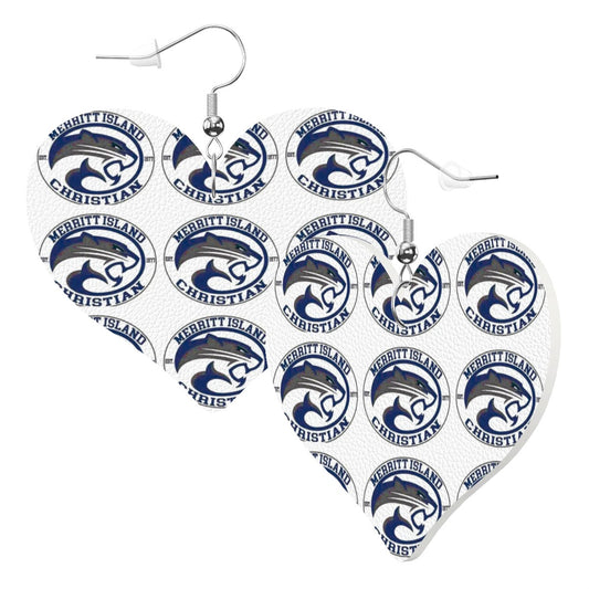 Heart Shape MIC Cougar Earrings